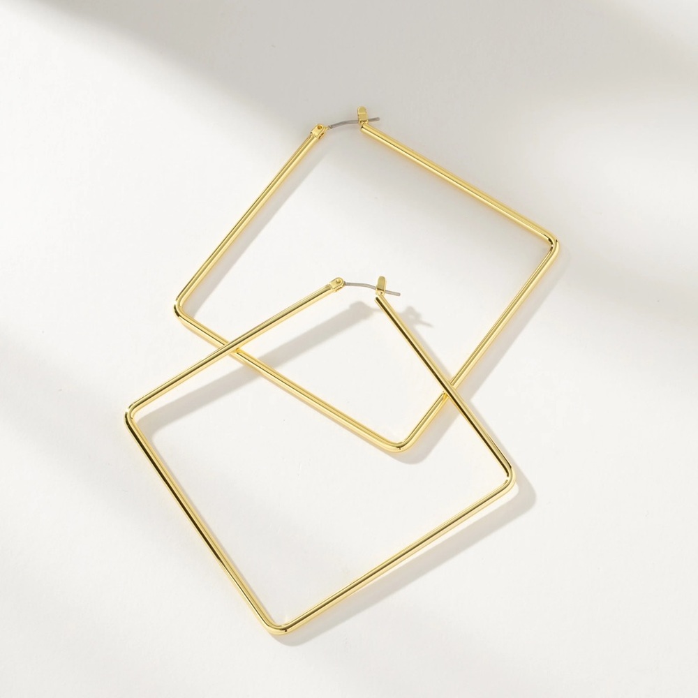 Uncommon James Gold Square Earrings